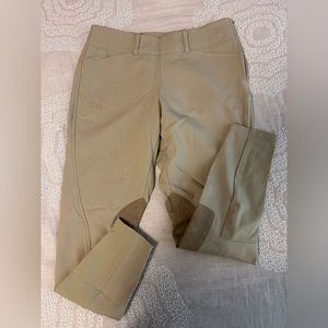 Ariat Side Zip Knee Patch Breeches, Tan - 24L